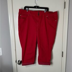 Torrid Women’s Super Soft Red Crop Jegging Plus‎ Size 24